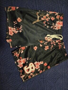 Youth BKTSQD Black Cherry Blossom Athletic Shorts